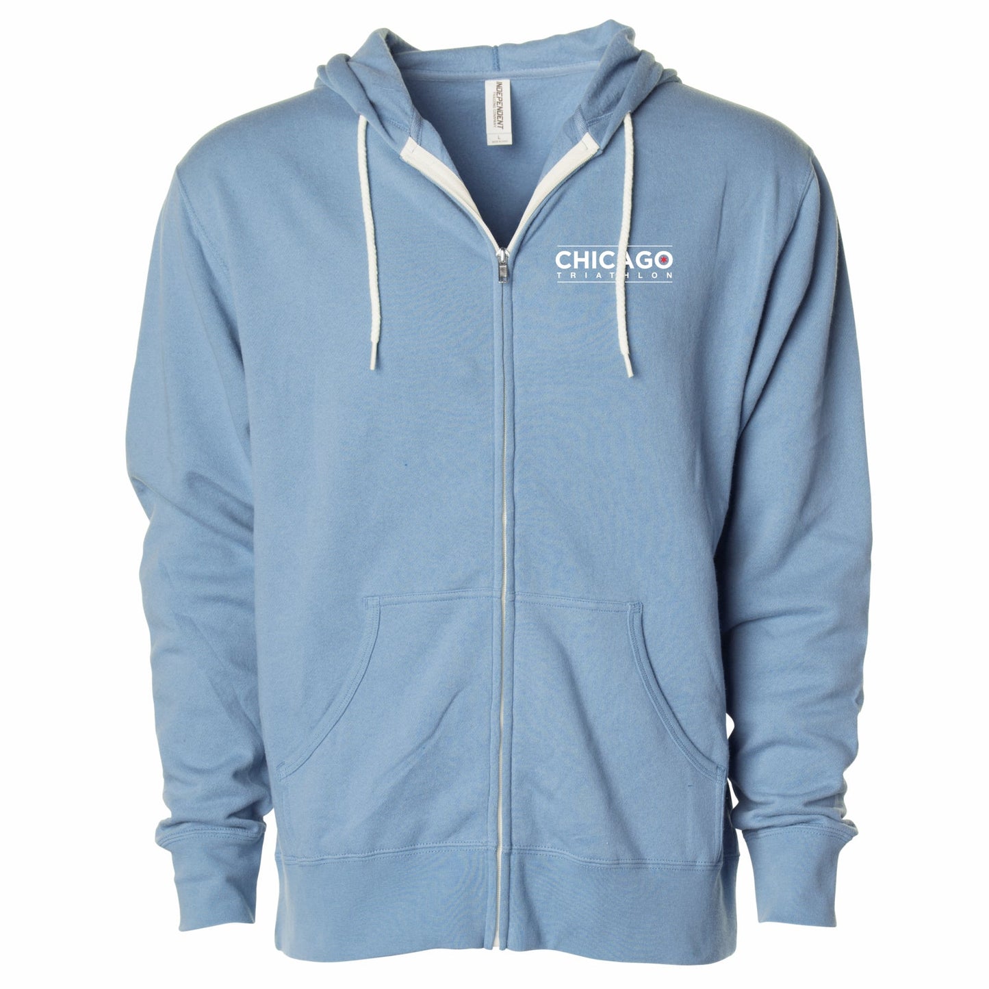 CHI TRI Adult Zip Hoody -Misty Blue- Embroidery