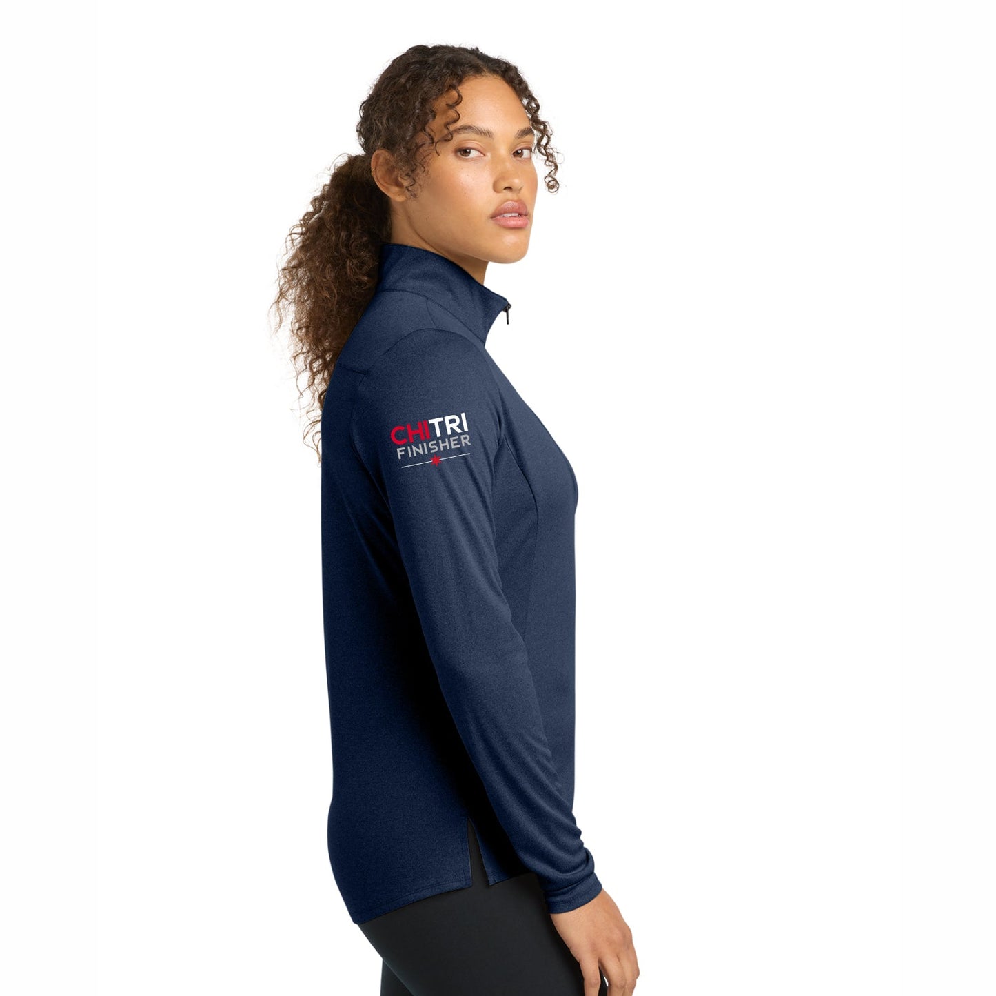 CHI TRI Women's Tech 1/4 Zip -Dark Royal- 2025 Finisher