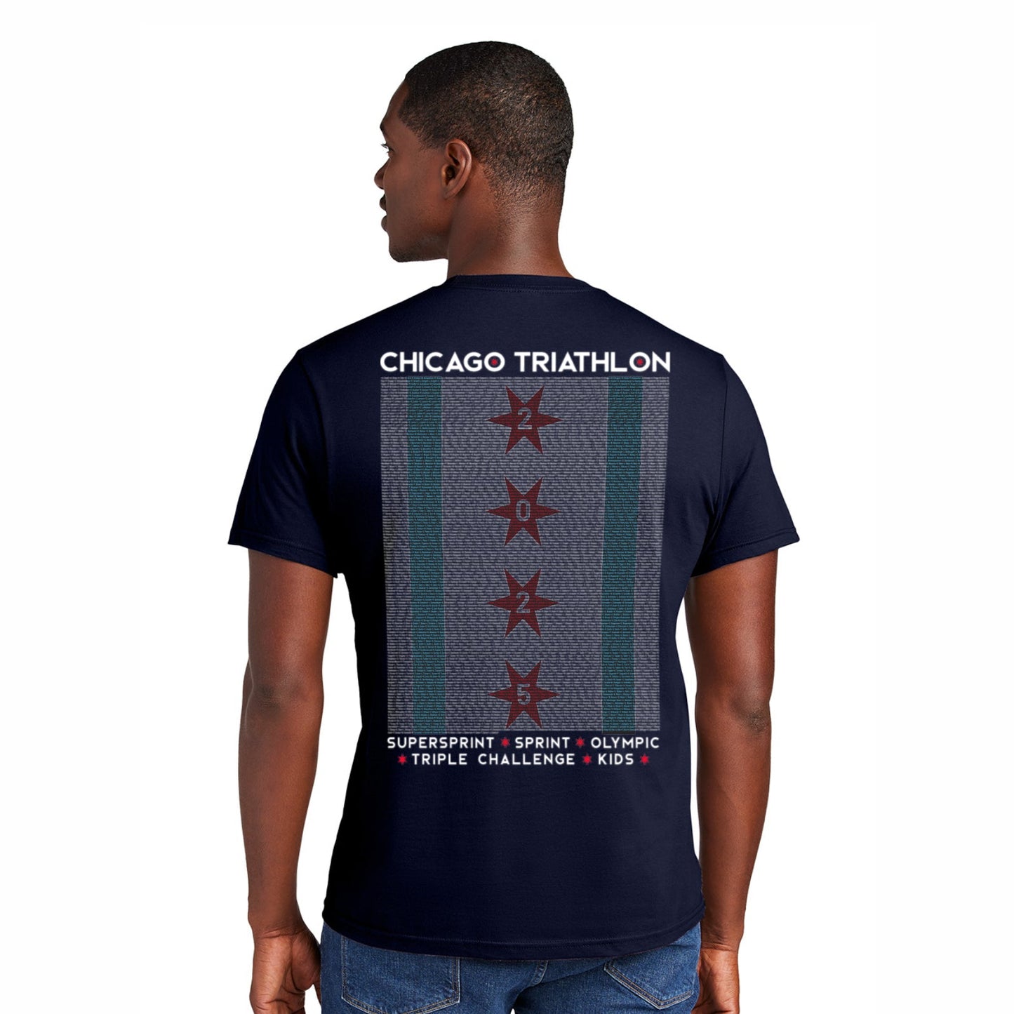 CHI TRI Adult Fashion Tee -Navy- 2025 Names