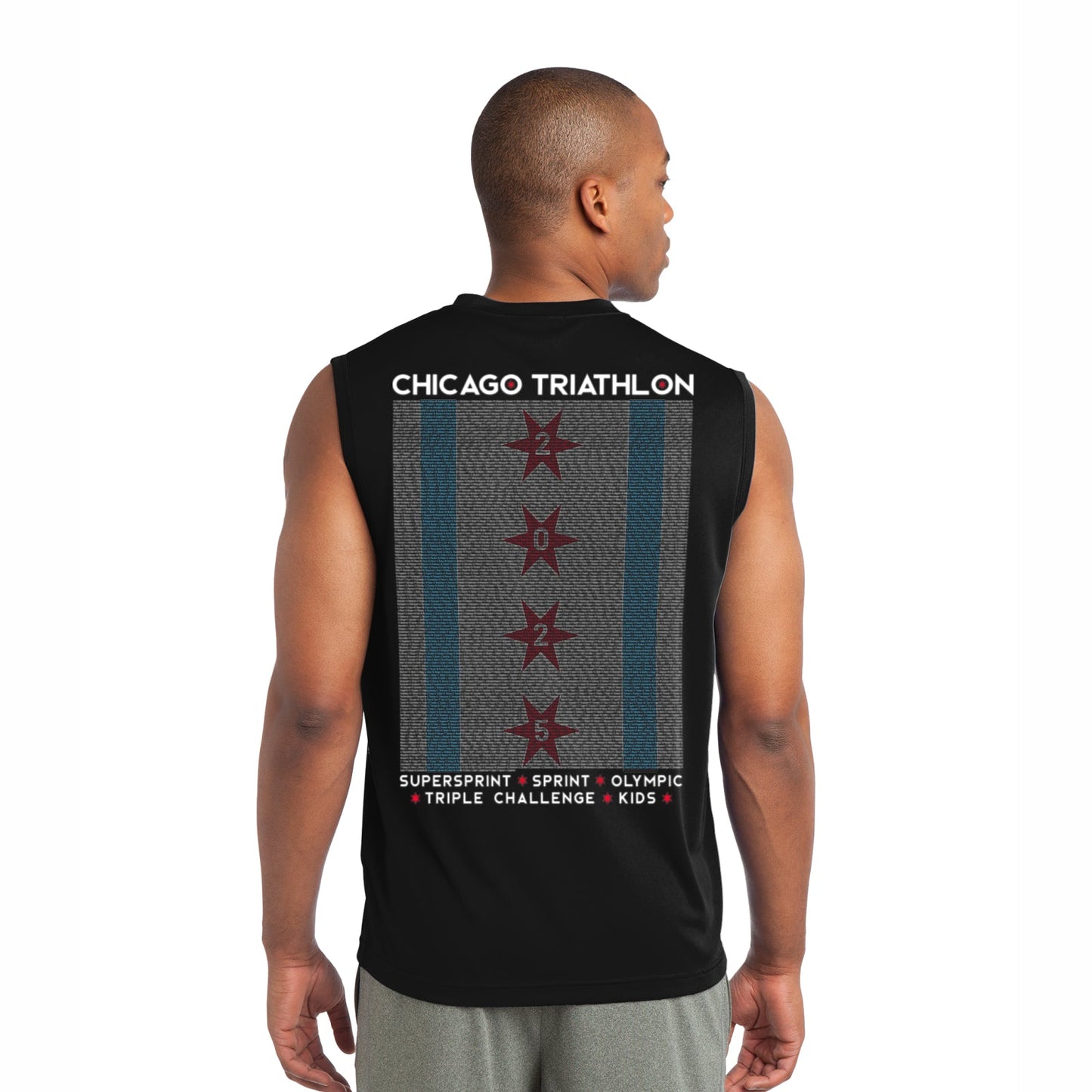 CHI TRI Men's Muscle Tech Tank -Black- 2025 Names
