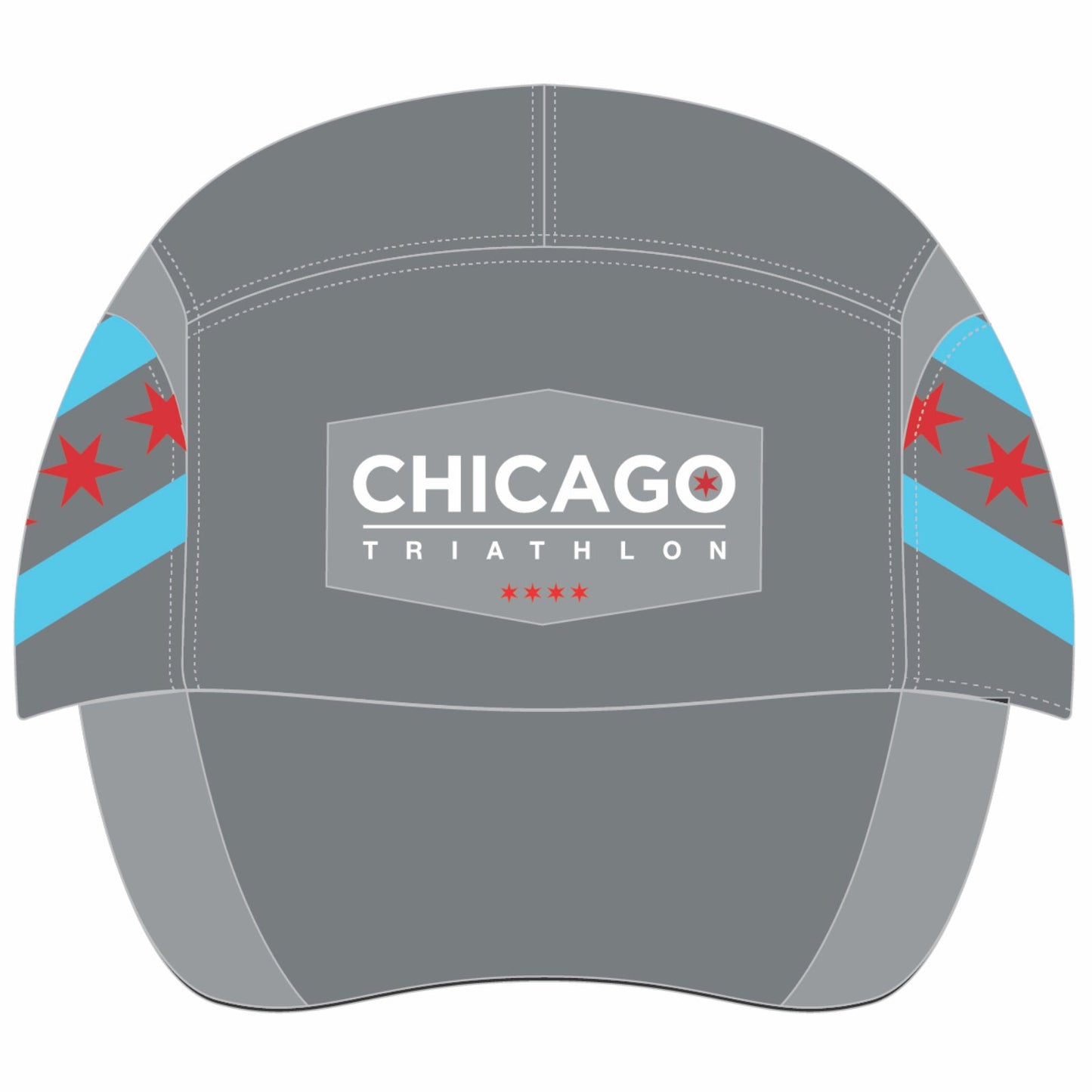 CHI TRI Cap -Grey Tech Gusset- Flag