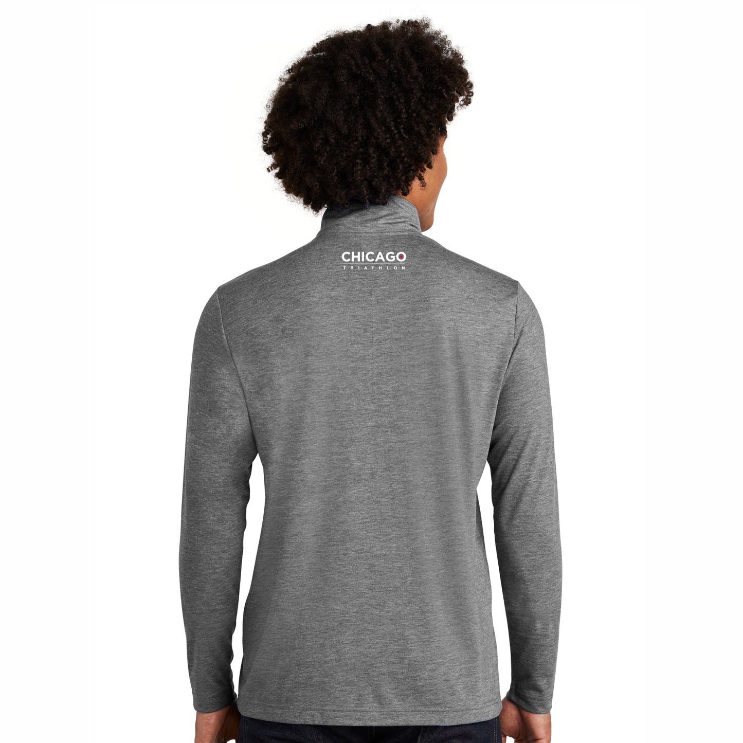 CHI TRI Men's Triblend 1/4 Zip -Dark Grey- LCP