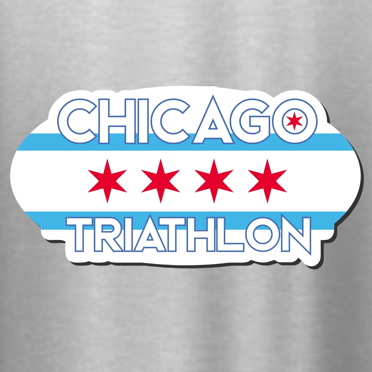 CHI TRI Magnet -White Oval- Flag
