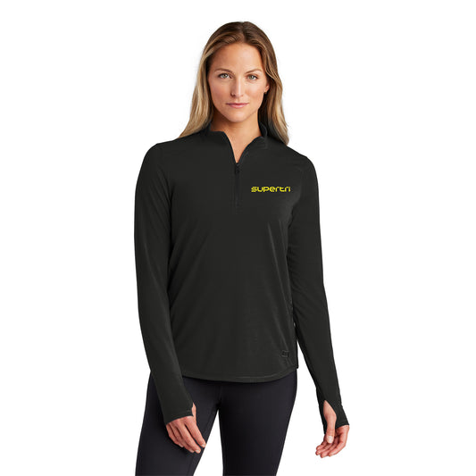 SUPERTRI LOGO  LADIES MOTION 1/4-ZIP - EMBROIDERED