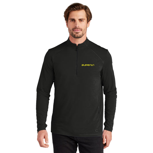 SUPERTRI LOGO MOTION 1/4 ZIP - EMBROIDERED