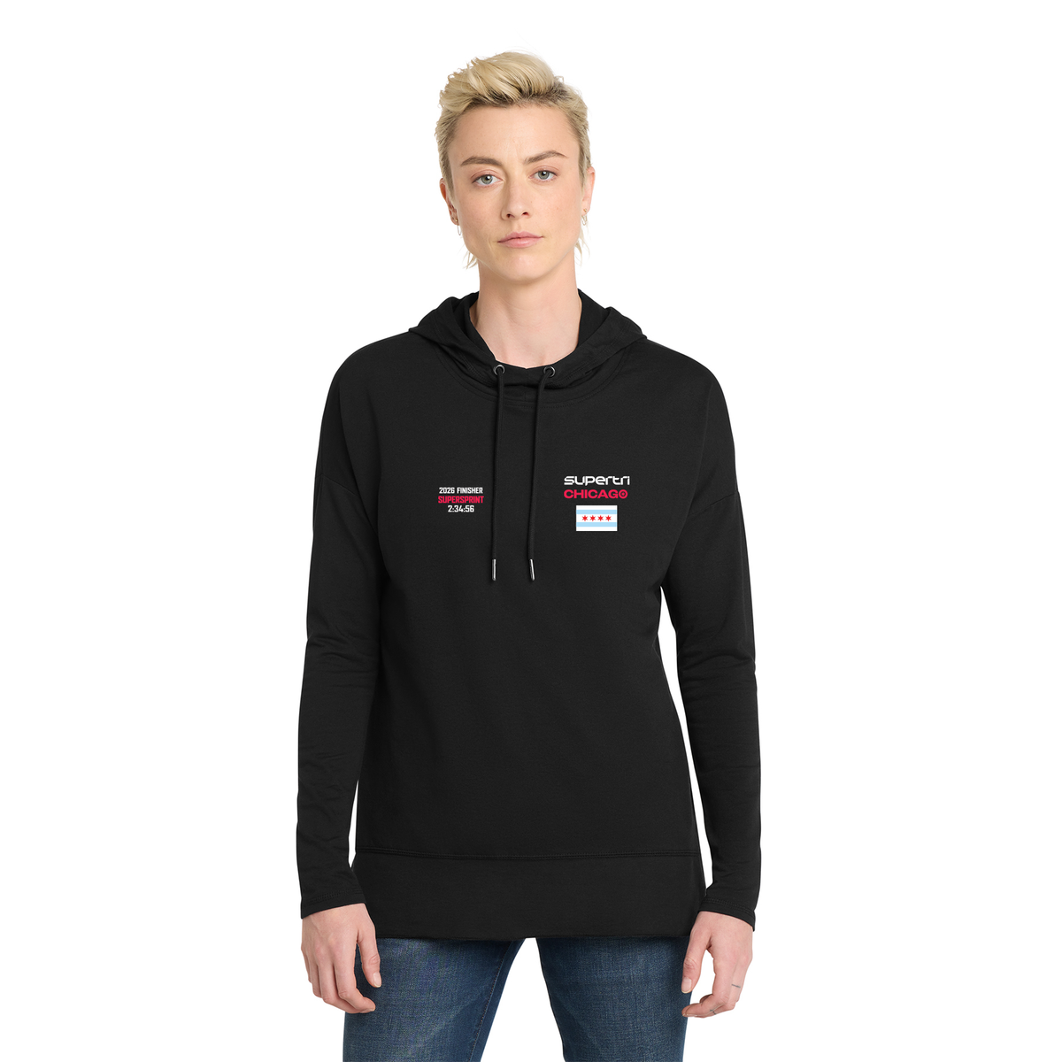 CT FINISHER FEATHERWEIGHT FRENCH TERRY HOODIE - CUSTOM EMBROIDERED WITH YOUR TIME