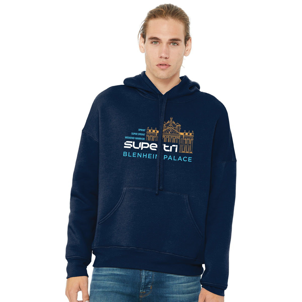 BP Adult Sponge Fleece Hoody -Navy- Palace