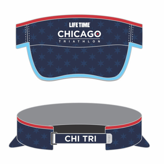 CHI TRI Visor - Tech Velcro -Navy- Stars