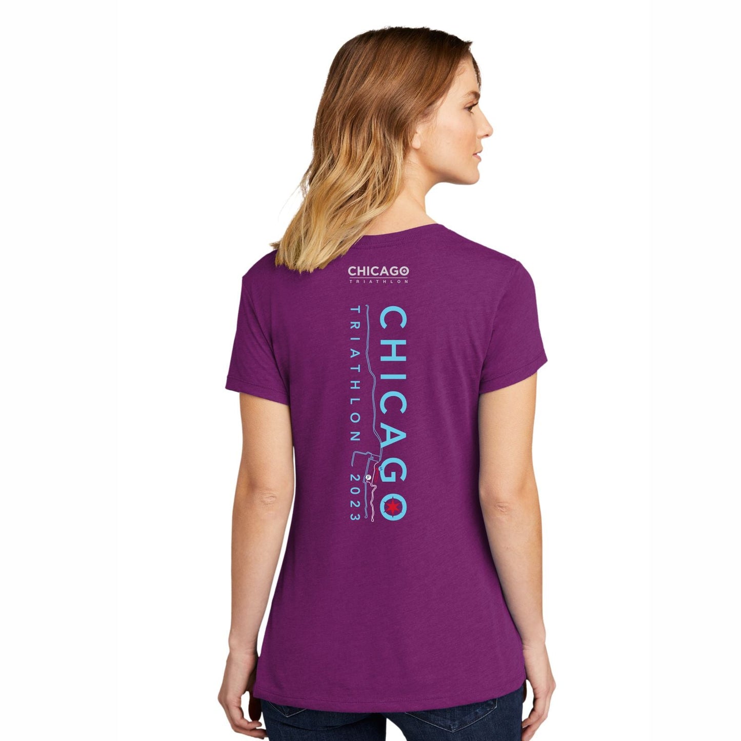 CHI TRI Women's Fashion Tee -Lush- 2023 Course