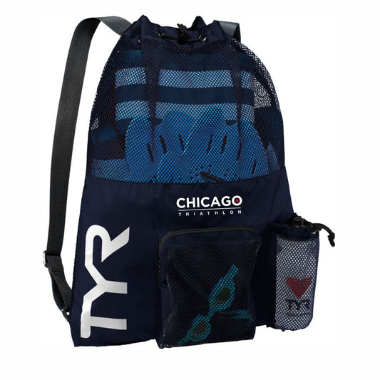 CHI TRI TYR Big Mesh Mummy III Backpack -Navy- Logo