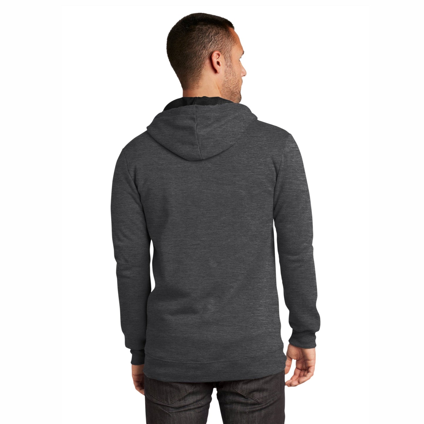 CHI TRI Fleece Zip Hoody -Heather Charcoal- Embroidery