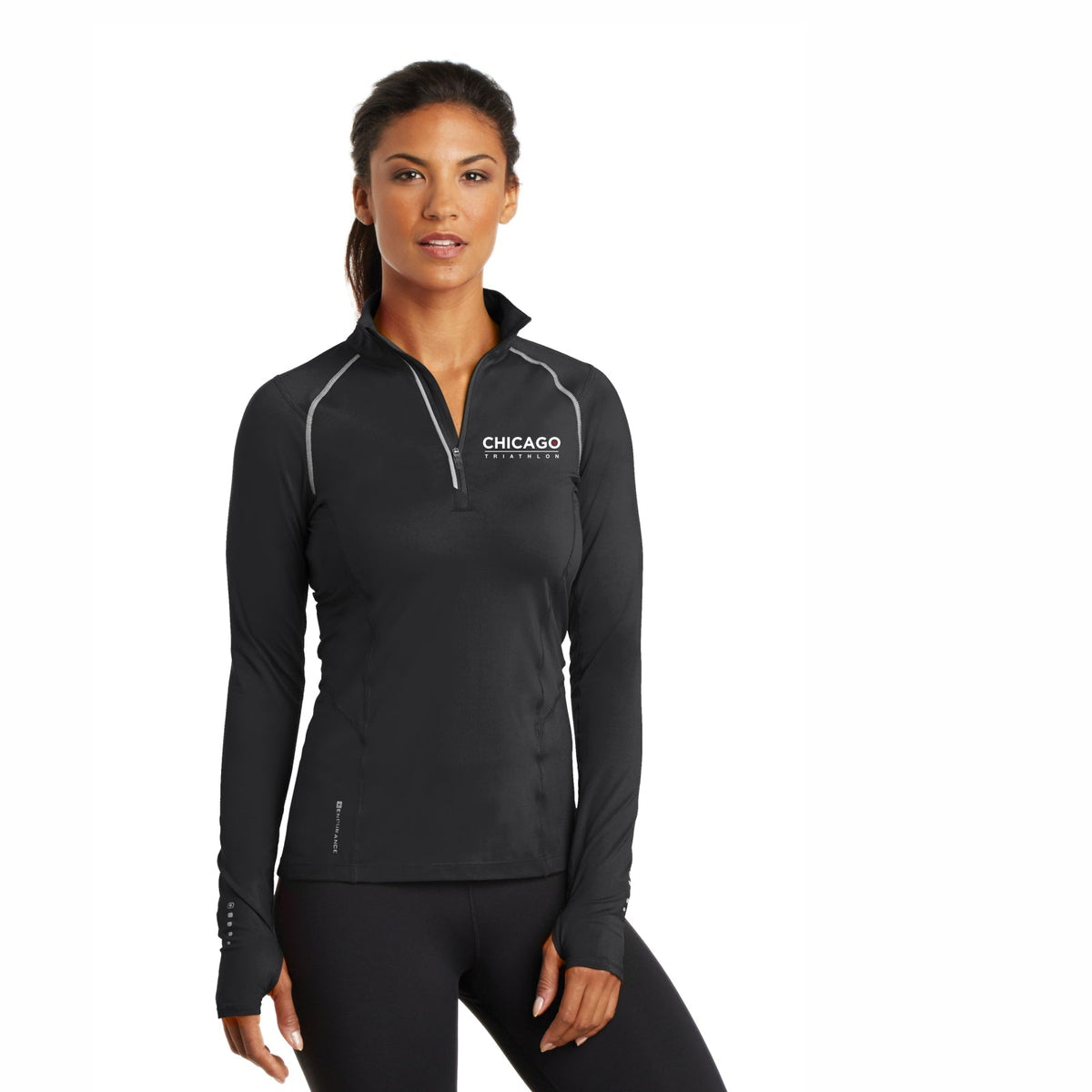 CHI TRI Women's OGIO 1/4 Zip -Blacktop- Embroidery