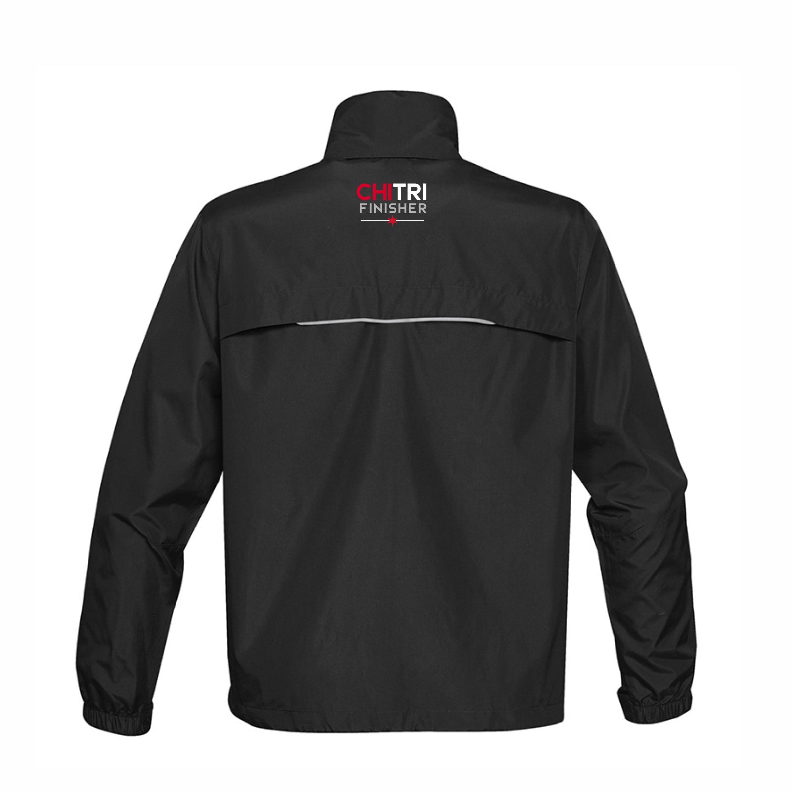 CHI TRI Men's Hooded Zip Shell -Black- 2024 Finisher Embr.