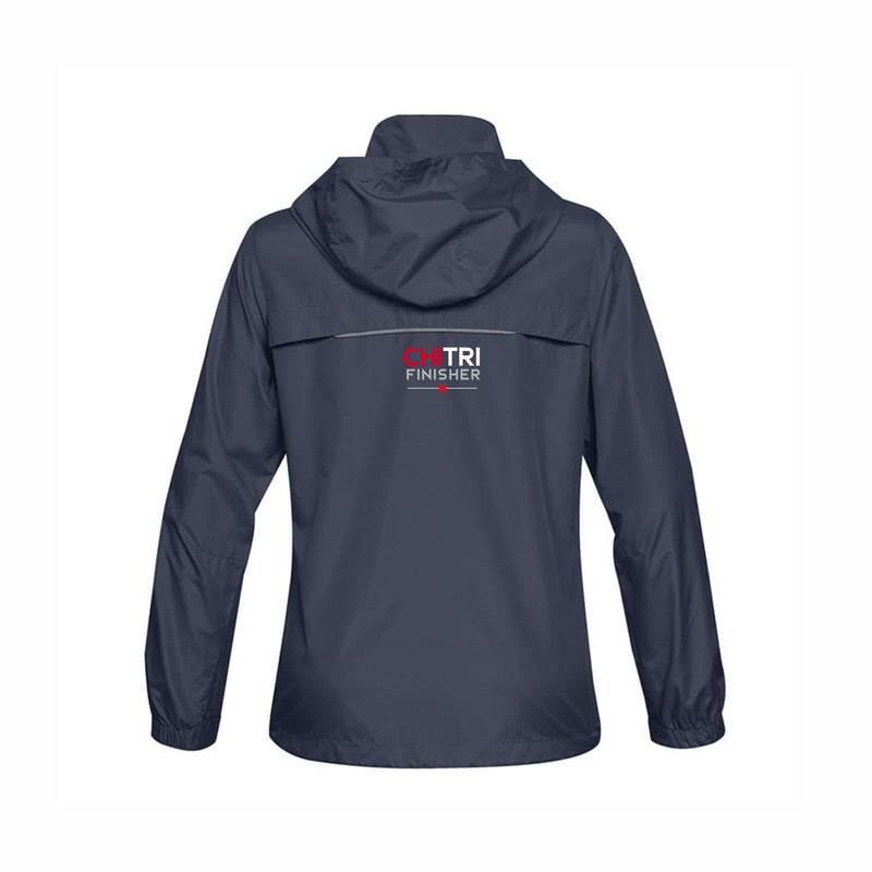 CHI TRI Women's Hooded Zip Shell -Navy- 2024 Finisher Embr.