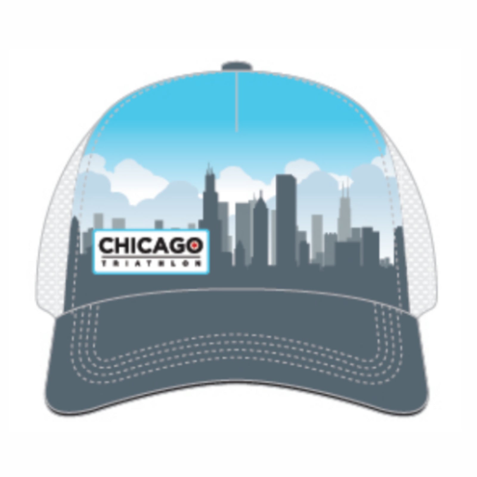 CHI TRI Trucker -Blue- Skyline 5-Panel