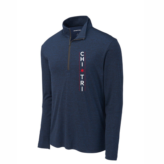 CHI TRI Men's Tech 1/4 Zip -Royal Heather- LCP