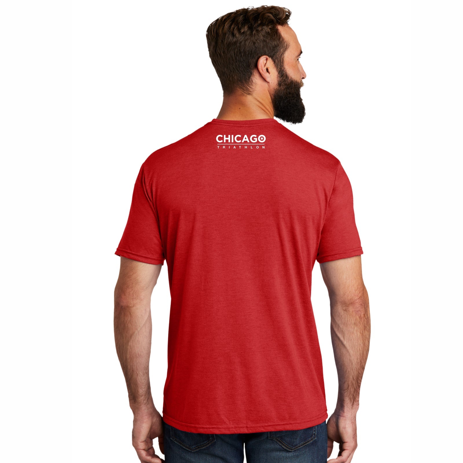 CHI TRI Unisex Eco Triblend Tee -Red- Repeat