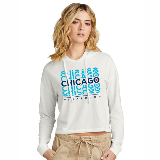 CHI TRI Women's LS Midi Sun Hoody -Natural- Repeat