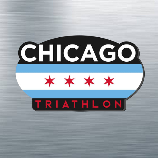 CHI TRI Magnet -Oval Flag