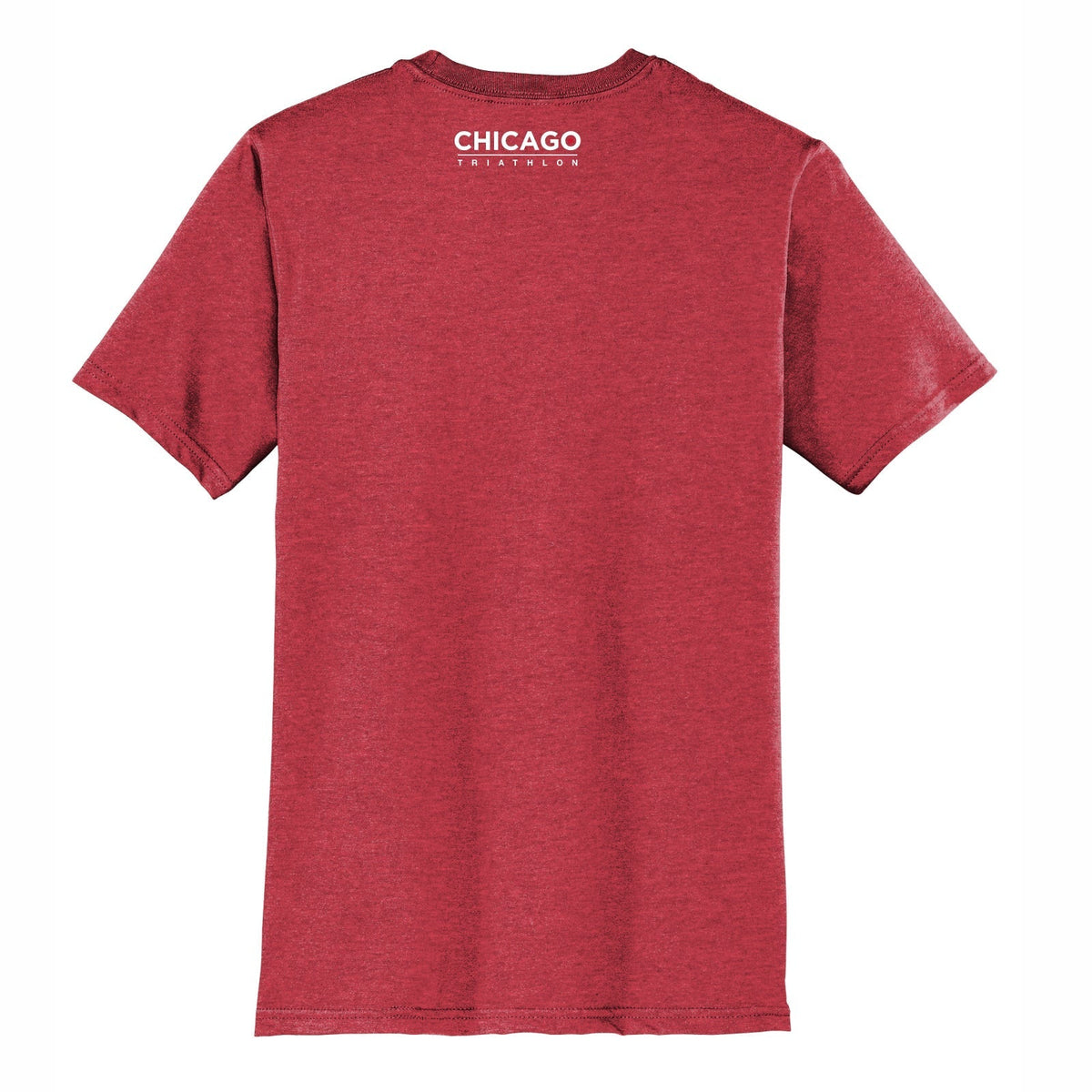 CHI TRI Adult USA Cotton Tee -Red Heather- Skyline