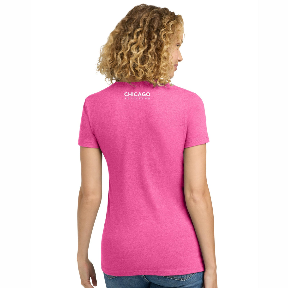 CHI TRI Women's Fashion Tee -Hot Pink- Skyline