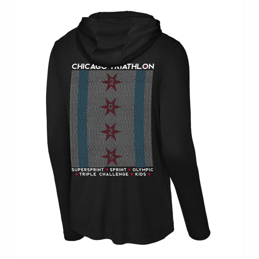 CHI TRI Adult UPF44 Sun Hoody -Black- 2025 Names