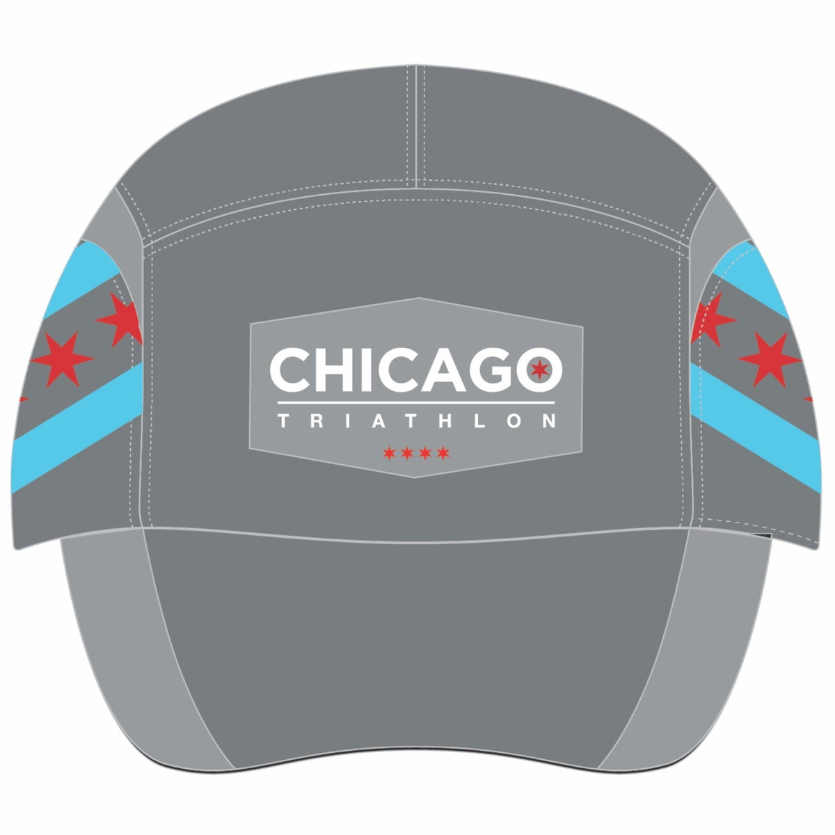 CHI TRI Cap -Grey Tech Gusset- Flag