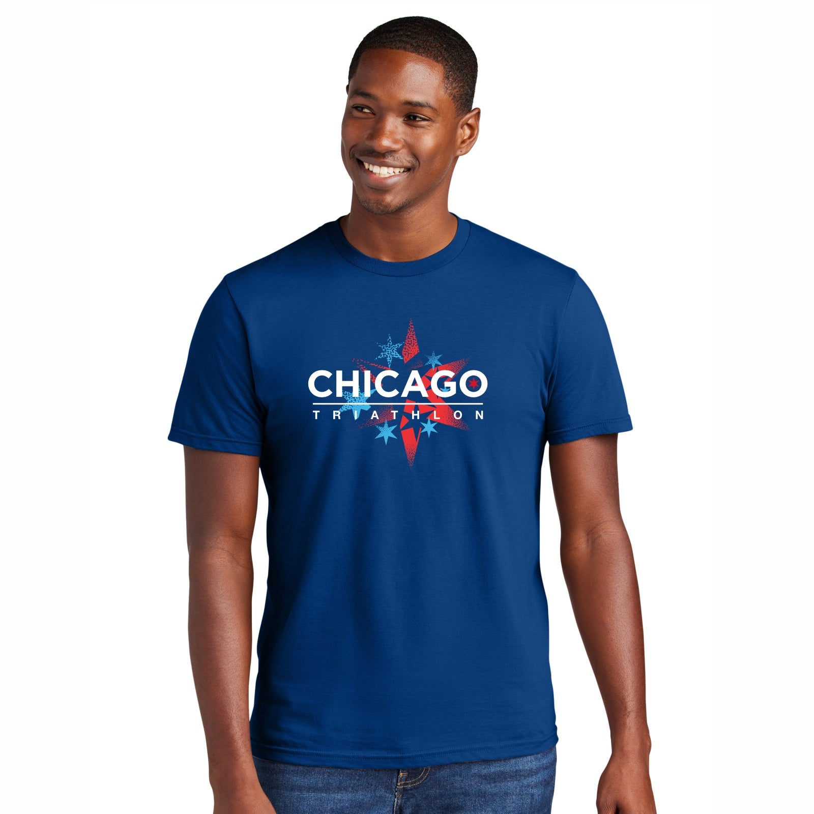 CHI TRI Adult Fashion Tee -Royal- Course