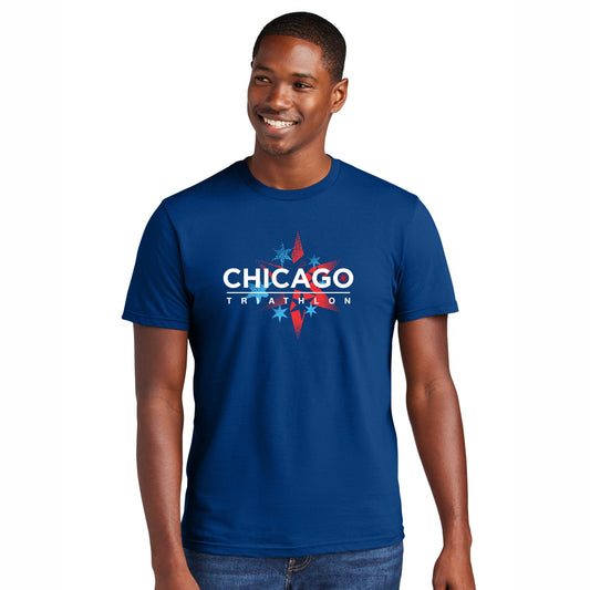 CHI TRI Adult Fashion Tee -Royal- Course
