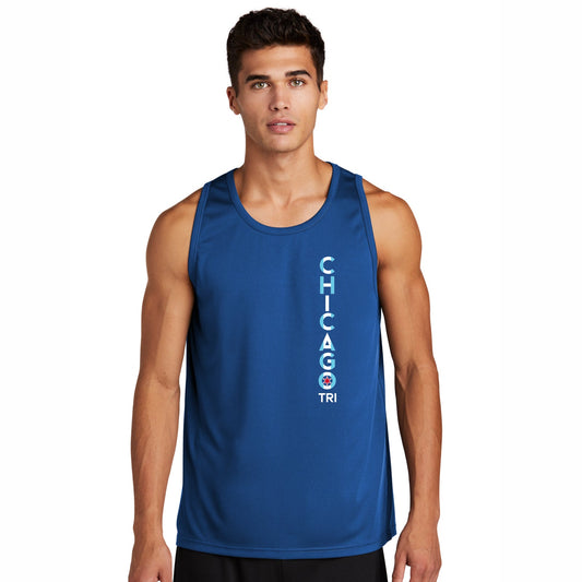 CHI TRI Men's Tech Tank -Royal- LCP