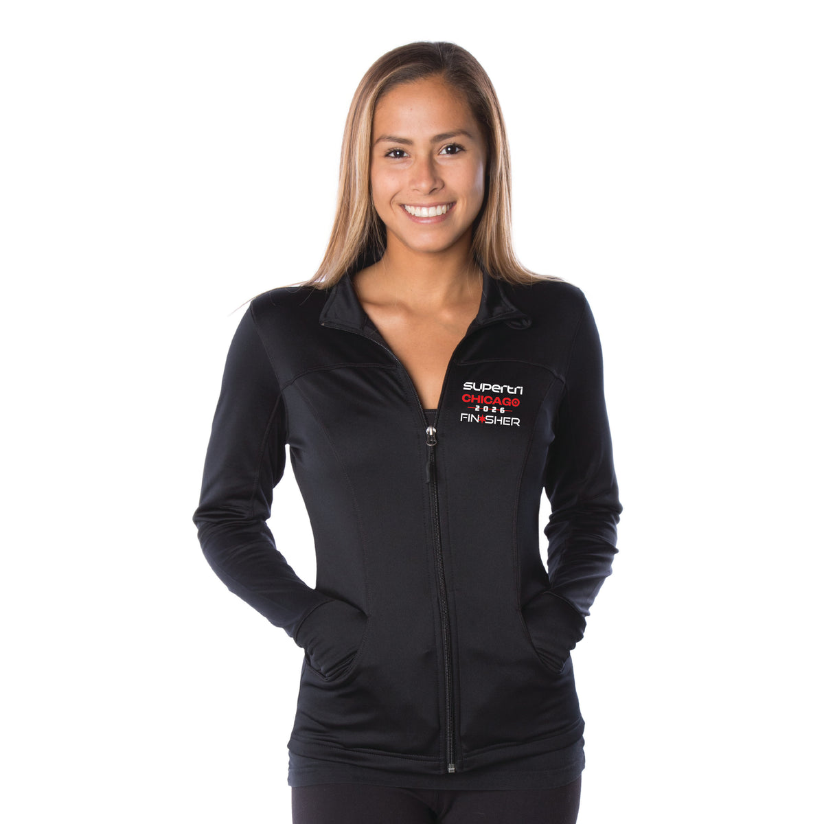 CT Women's Tech Fleece Jacket -Black- 2026 Finisher Embr.