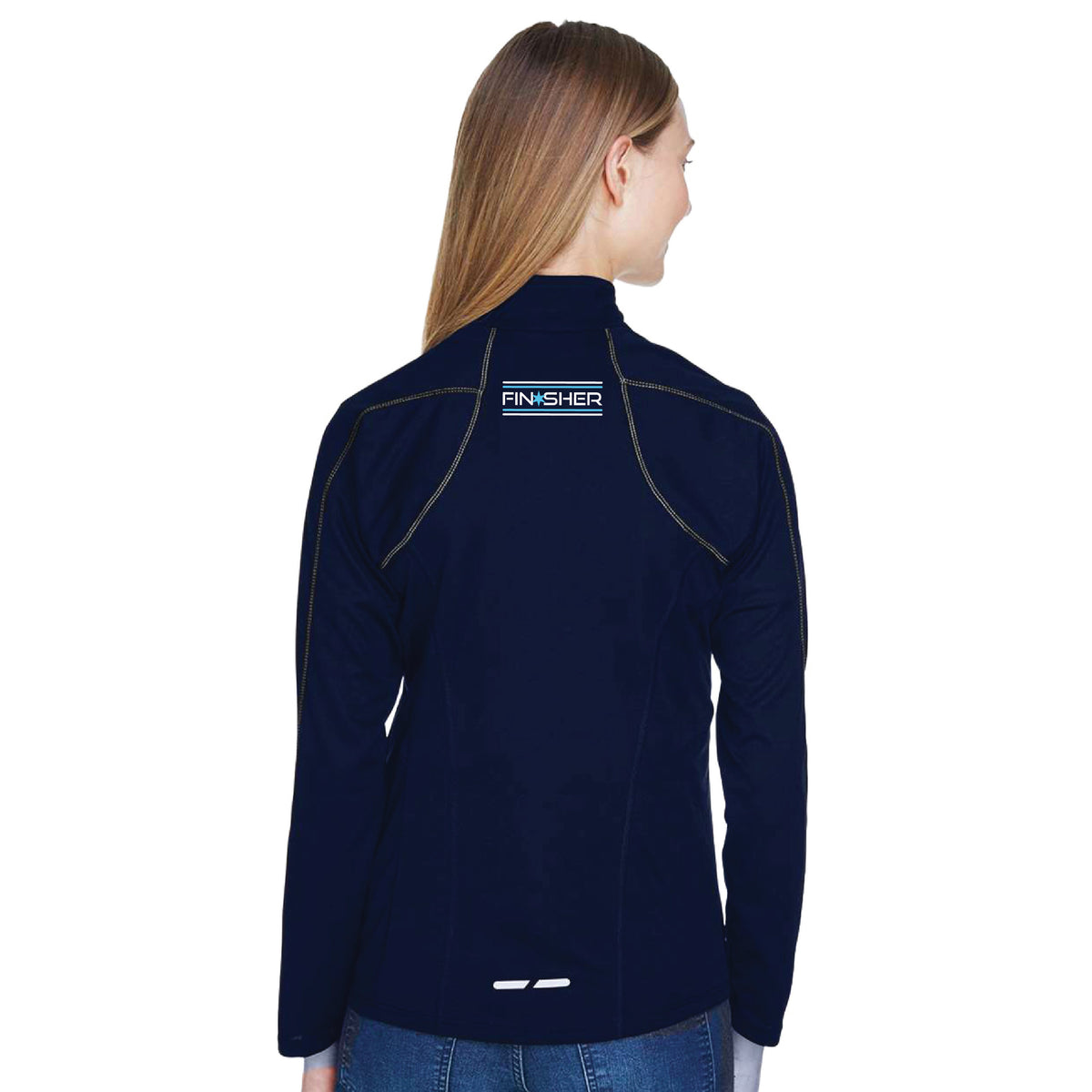 CT Women's Tech 1/2 Zip -Navy- 2026 Finisher Embr.