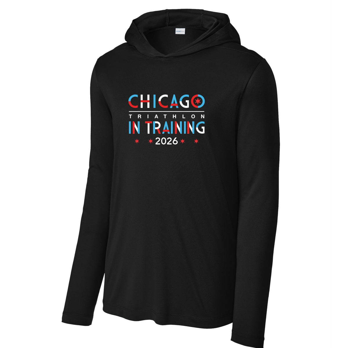 CHI TRI Adult LS Tech UPF Sun Hoody -Black- 2026 In Training