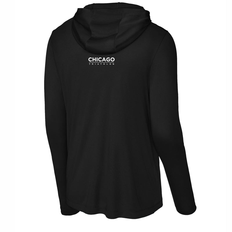 CHI TRI Adult LS Tech UPF Sun Hoody -Black- 2026 In Training