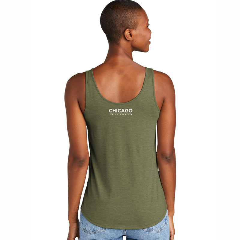 CHI TRI Women's Relaxed Tank -Olive- 2026 In Training