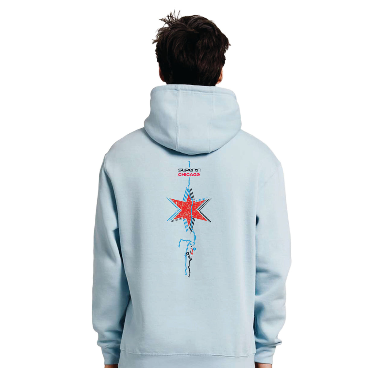 CT Adult Fleece Hoody -Blue Mist- Course