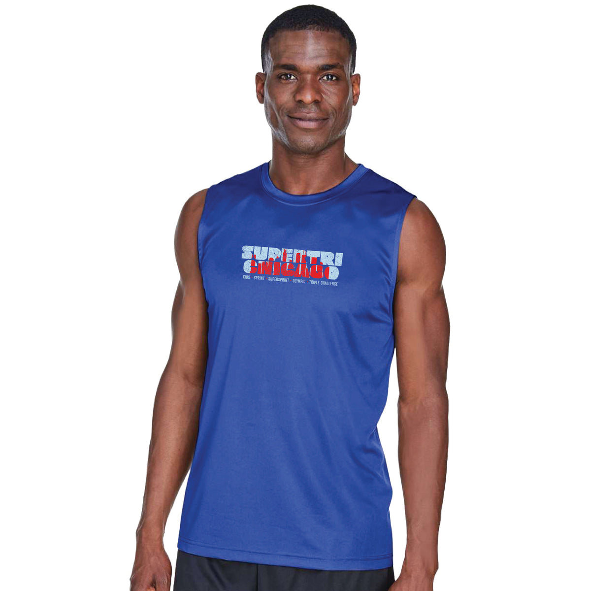 CT Men's Tech Sleeveless Tank -Royal- Course