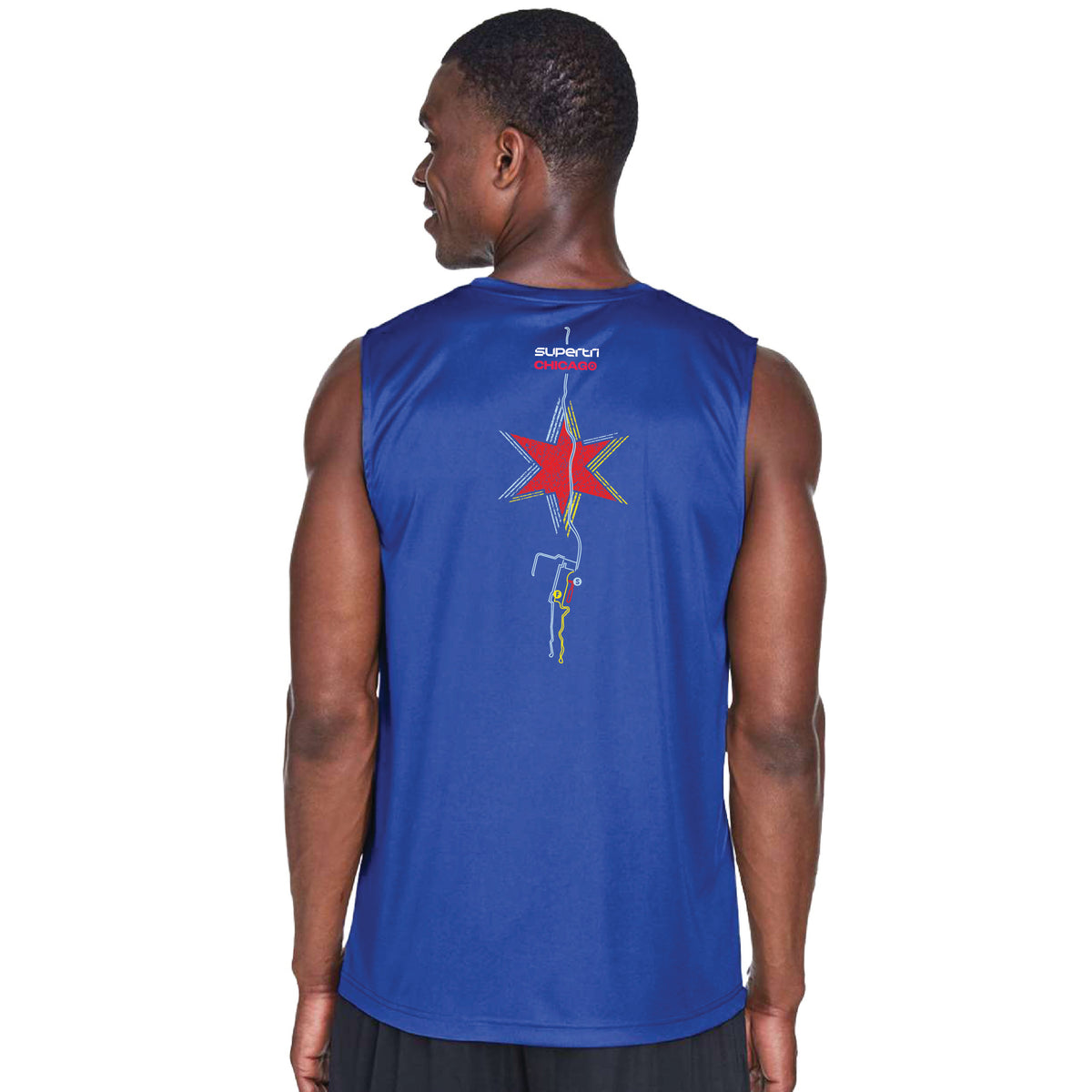CT Men's Tech Sleeveless Tank -Royal- Course
