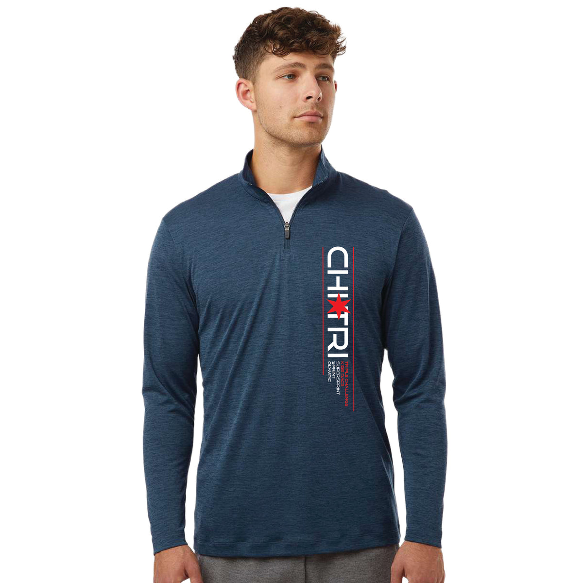 CT Men's Tech 1/4 Zip -Navy Melange- LCP