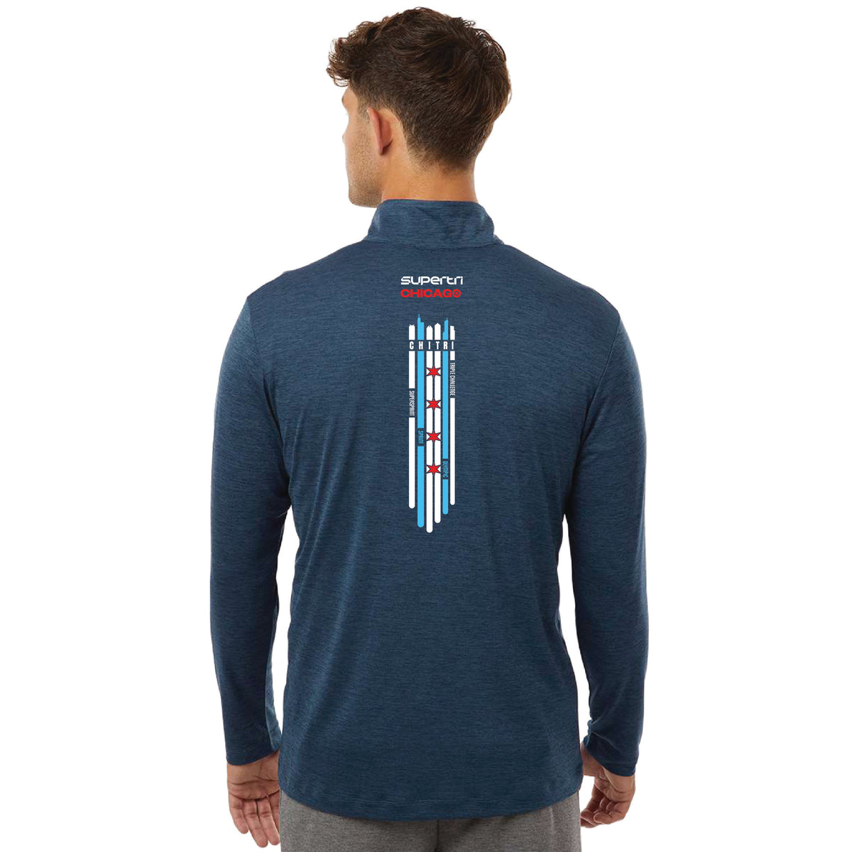 CT Men's Tech 1/4 Zip -Navy Melange- LCP