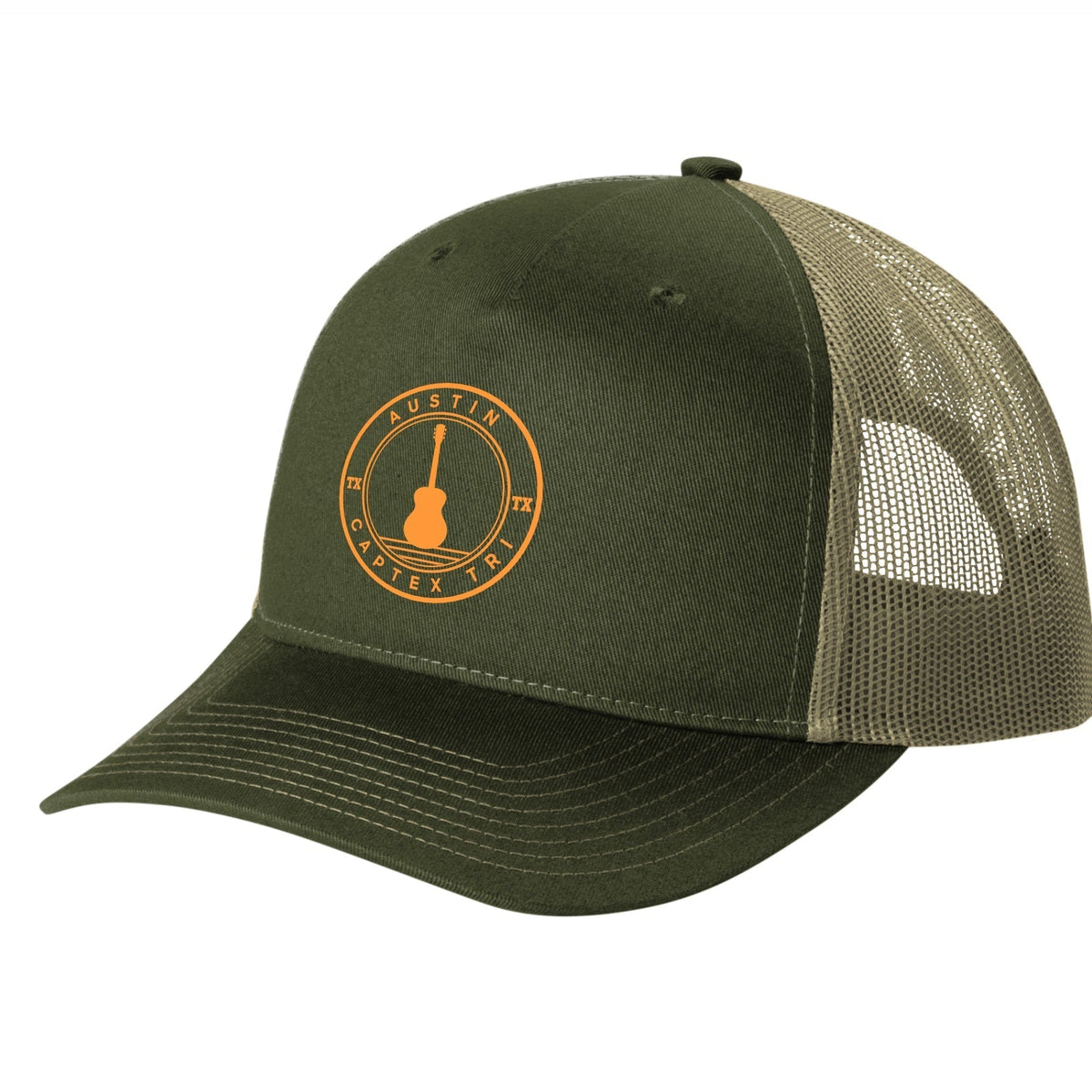 Captex Trucker -Olive 5-Panel- Logo