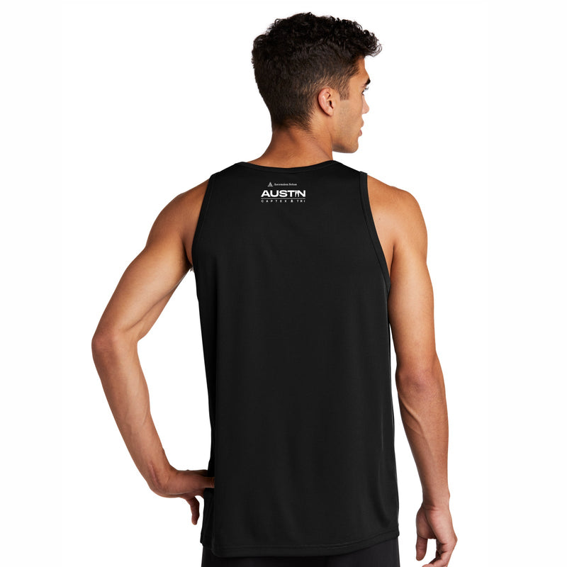 Captex Men's Tech Tank -Black- Longhorn