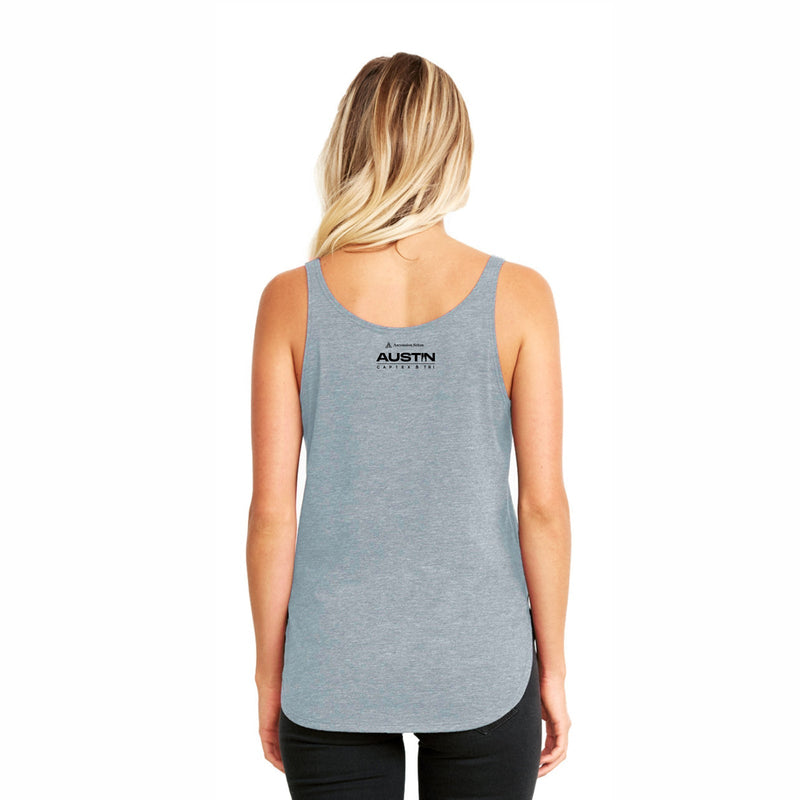 Captex Women's Festival Tank -Denim- Longhorn