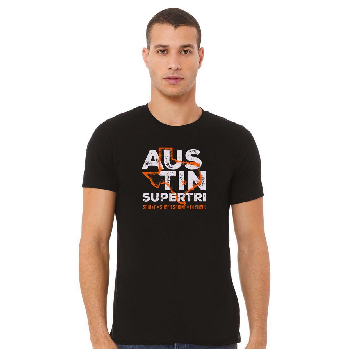 Austin Adult Fashion Tee -Black Heather- State