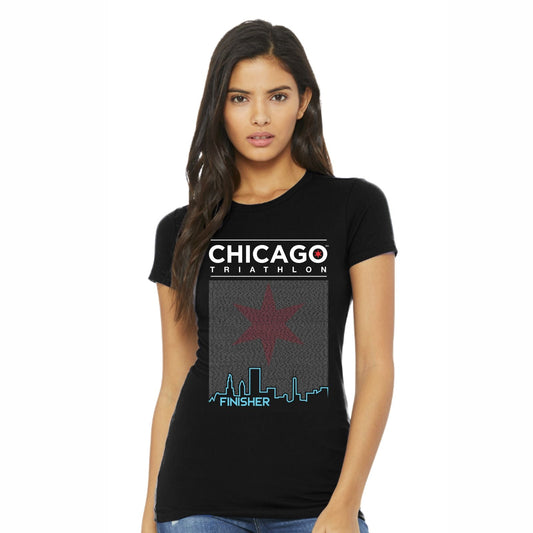 CHI TRI Finisher 2021 Names Women's Fashion SS Tee - Black