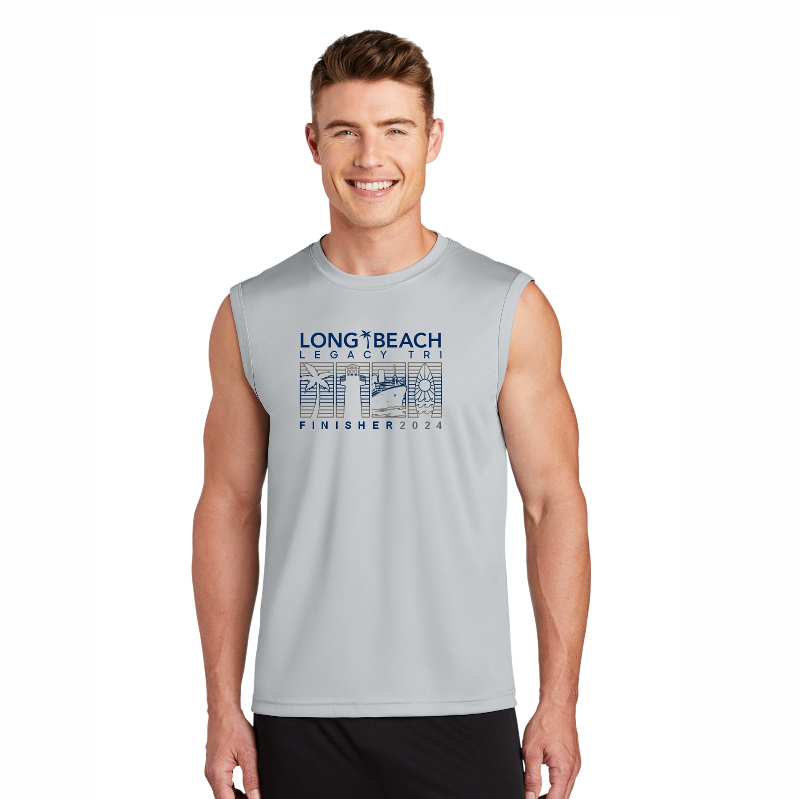 LBLT Men's Muscle Tech Tank -Silver- 2024 Names