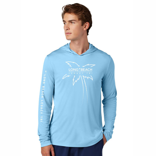 LBLT UPF50 Tech LS Sun Hoody -Light Blue- Palm