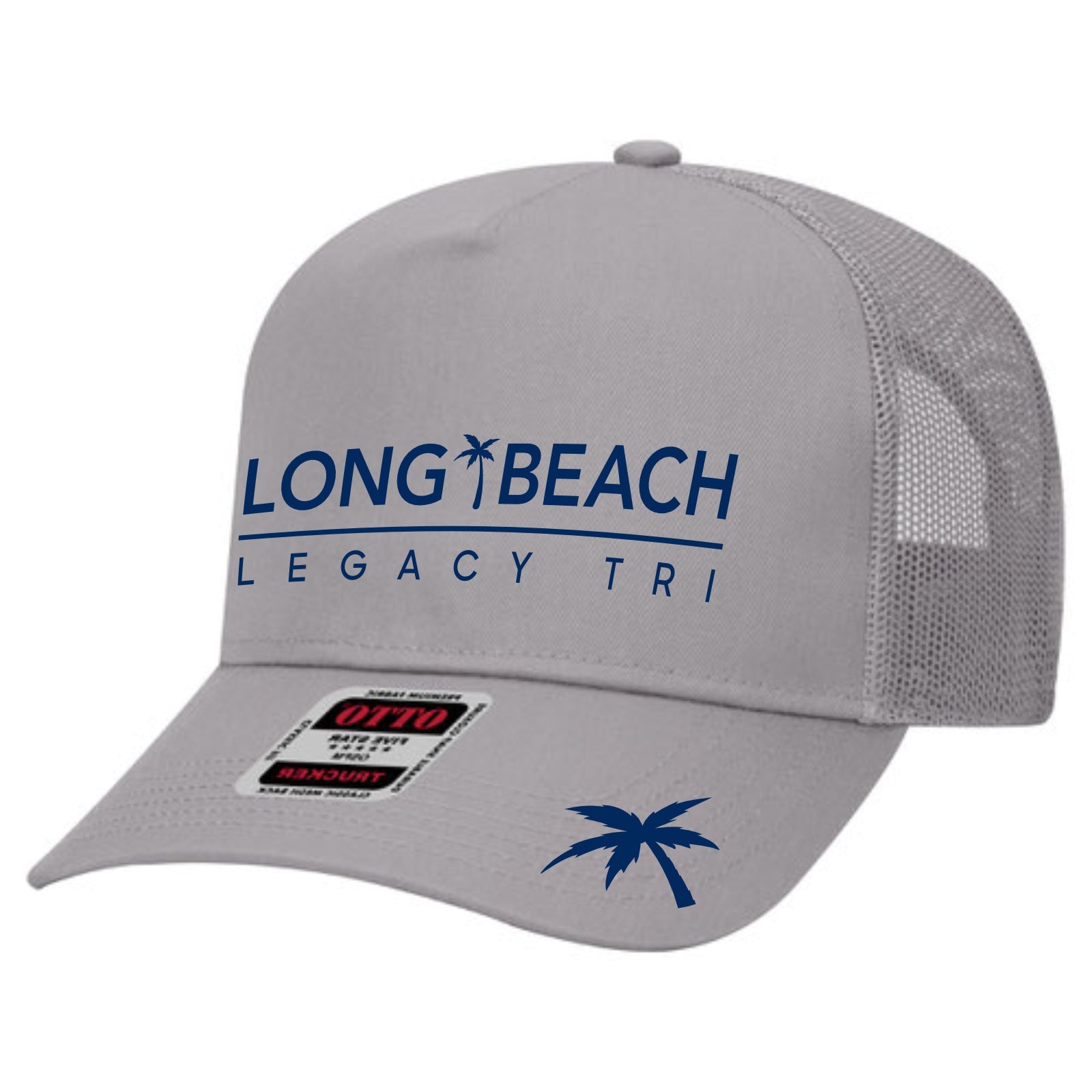 LBLT Trucker - Grey 5-Panel - Palm