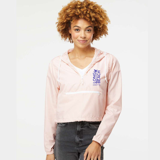 LBLT Women's Crop Hooded Windbreaker -Blush- LCP