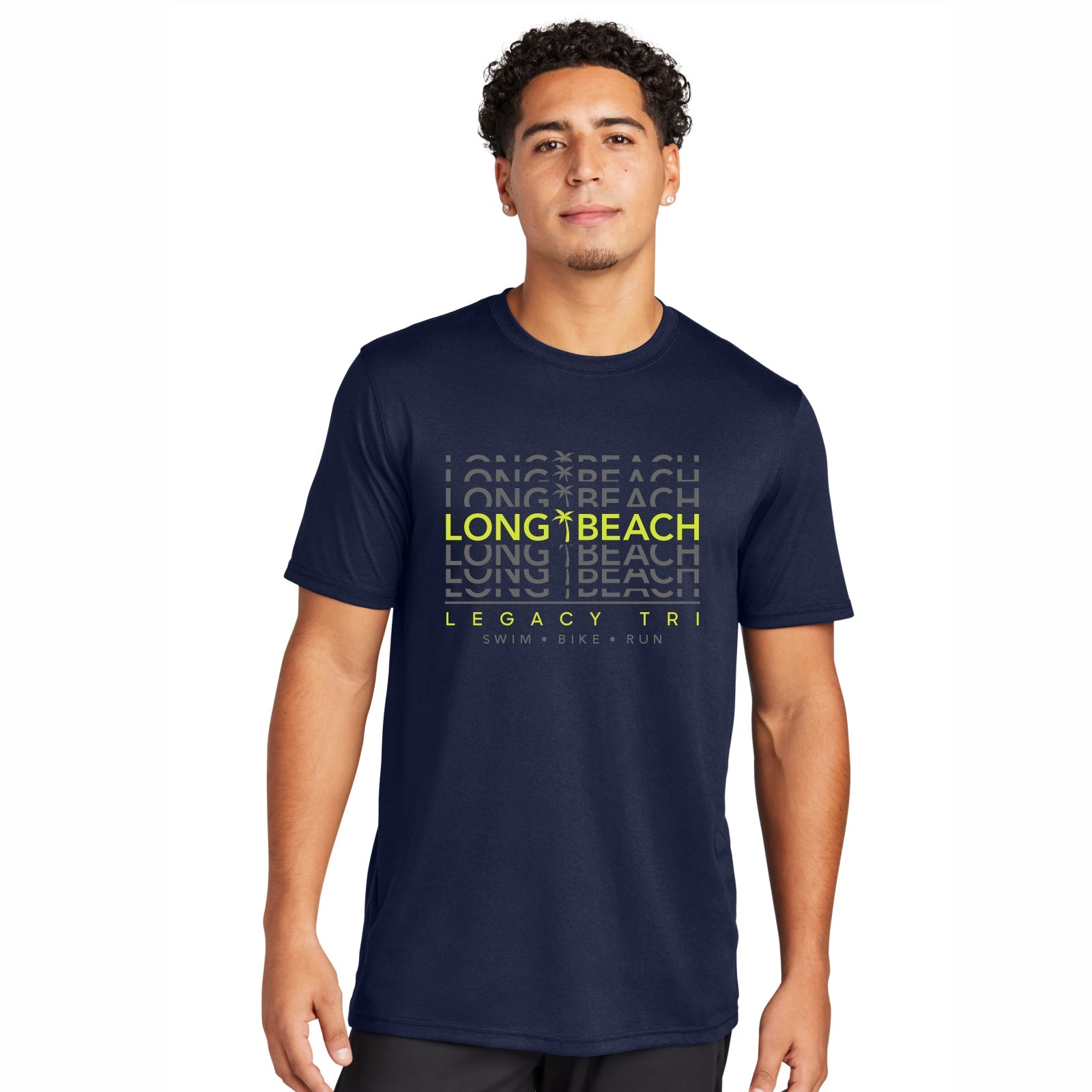 LBLT Men's Tech Sueded Tee -Navy- Repeat